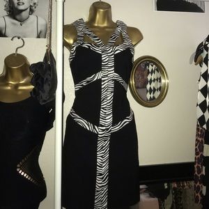 Zebra strap dress
